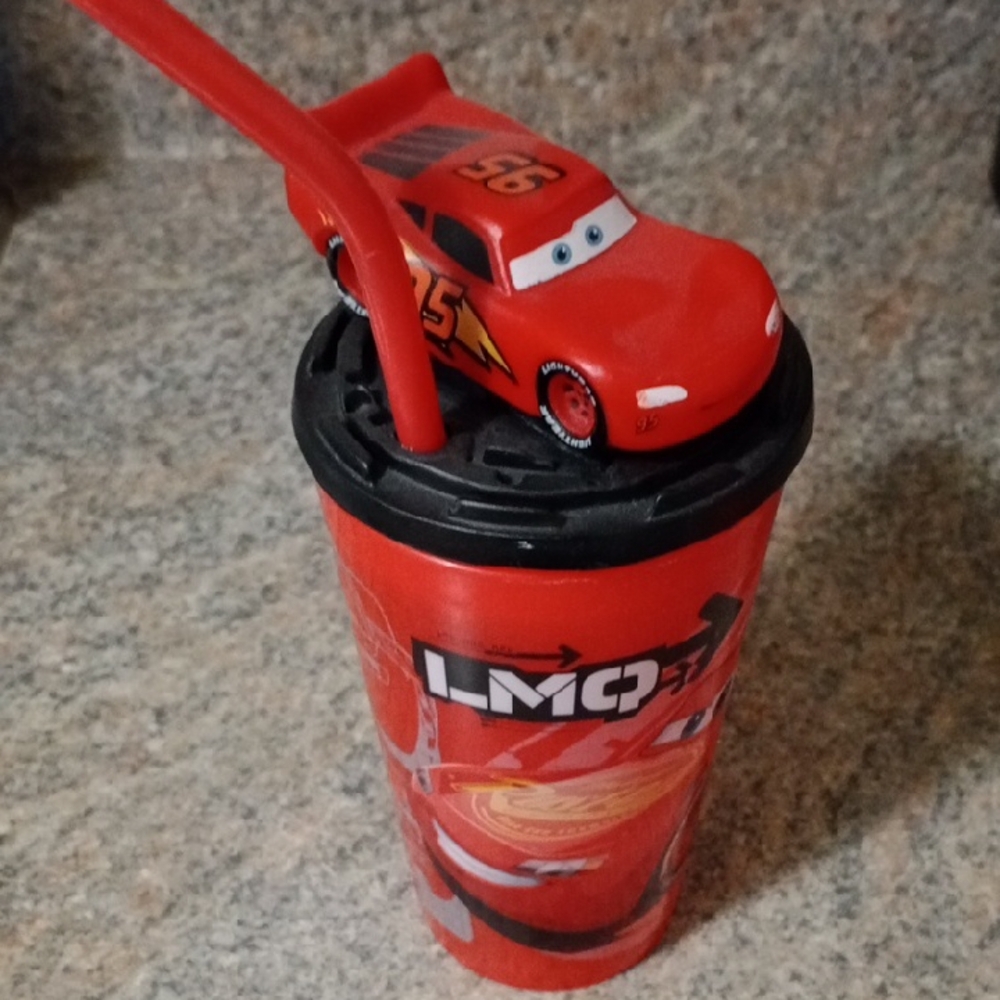 Disney Red Cup with Lightning McQueen Design